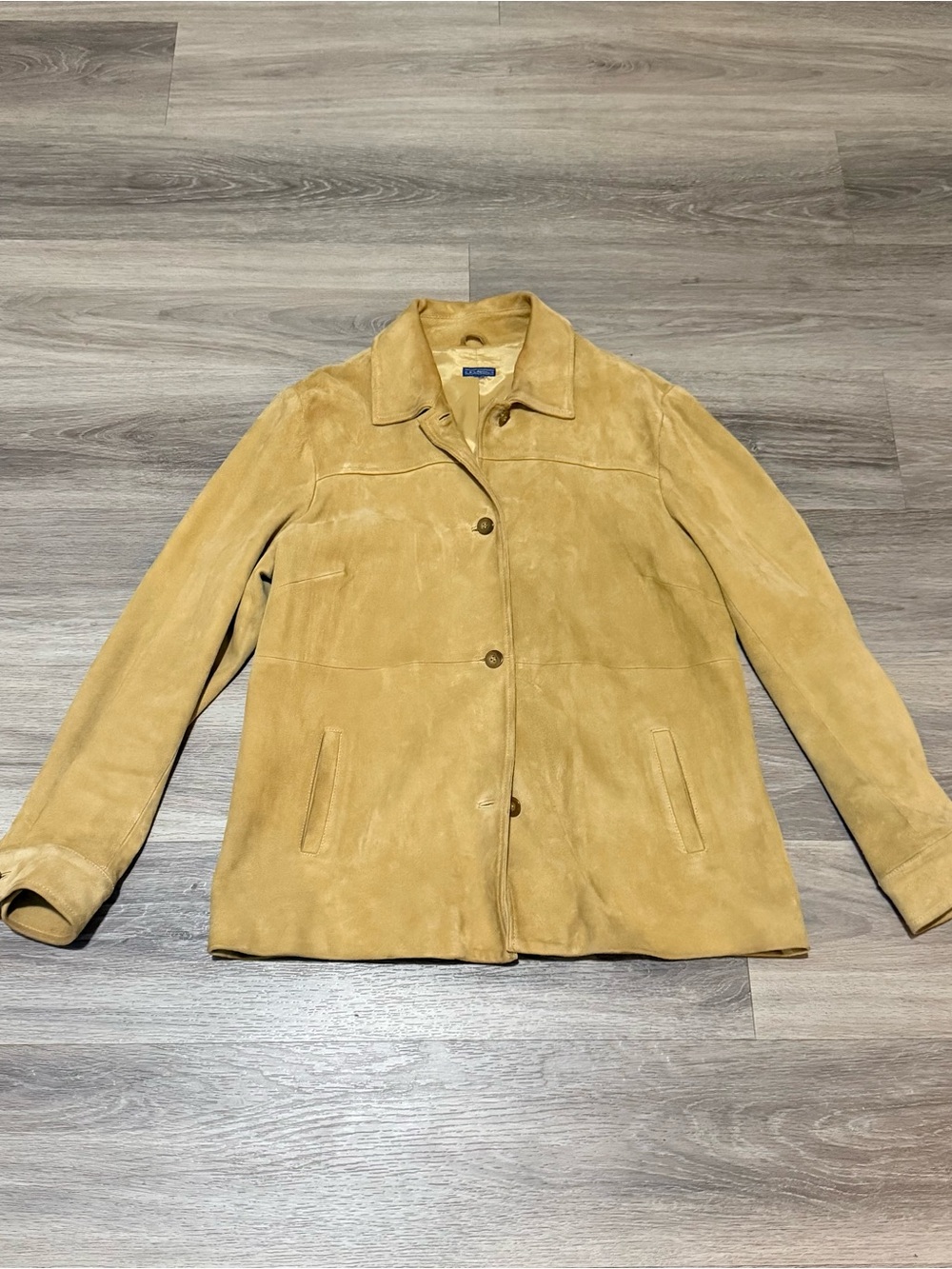 J. McLaughlin Suede Jacket in Camel Tan